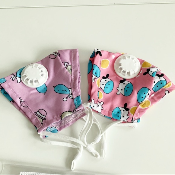 2 PC Girls Face Mask with filter - Picture 5 of 7